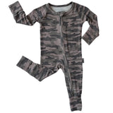 Zip Romper - Chris Camo Ribbed