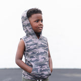 BAMBOO HOODIE TANK- Chris Camo