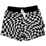 BAMBOO JOGGER SHORTS- Black Dizzy Check