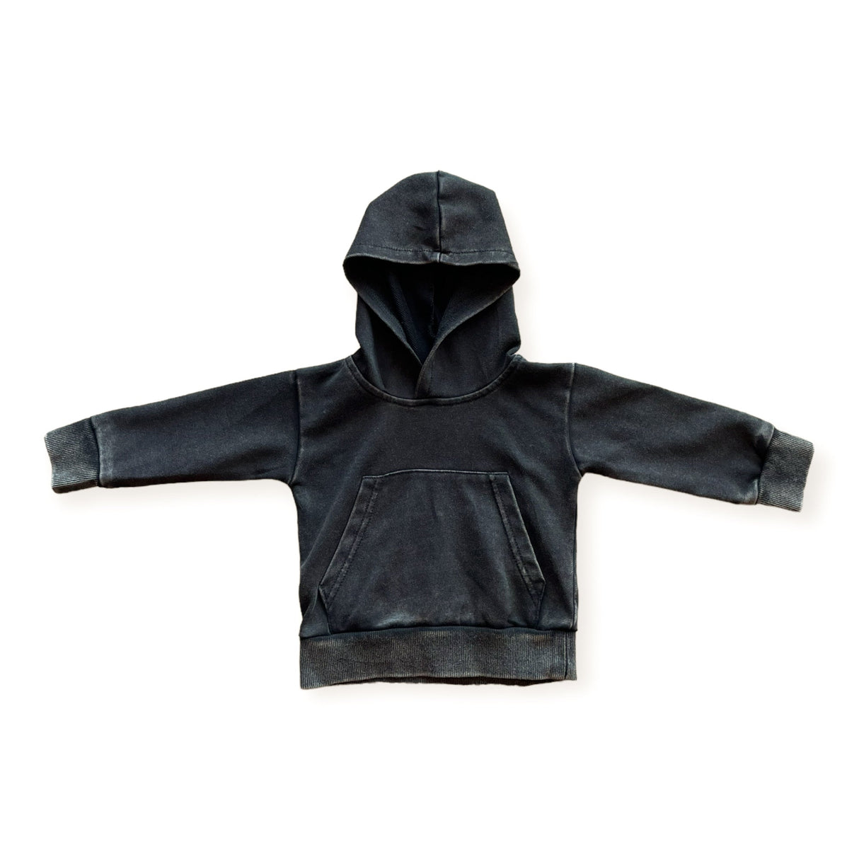 Onyx Stonewash Kids Hoodie - HoneyBug 