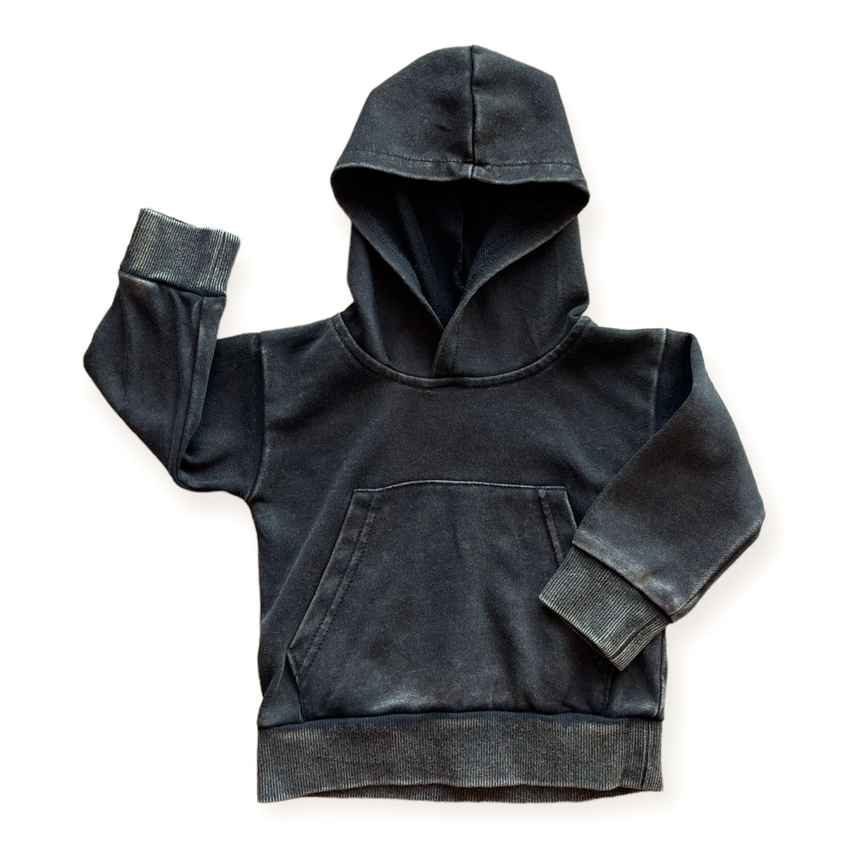 Onyx Stonewash Kids Hoodie - HoneyBug 