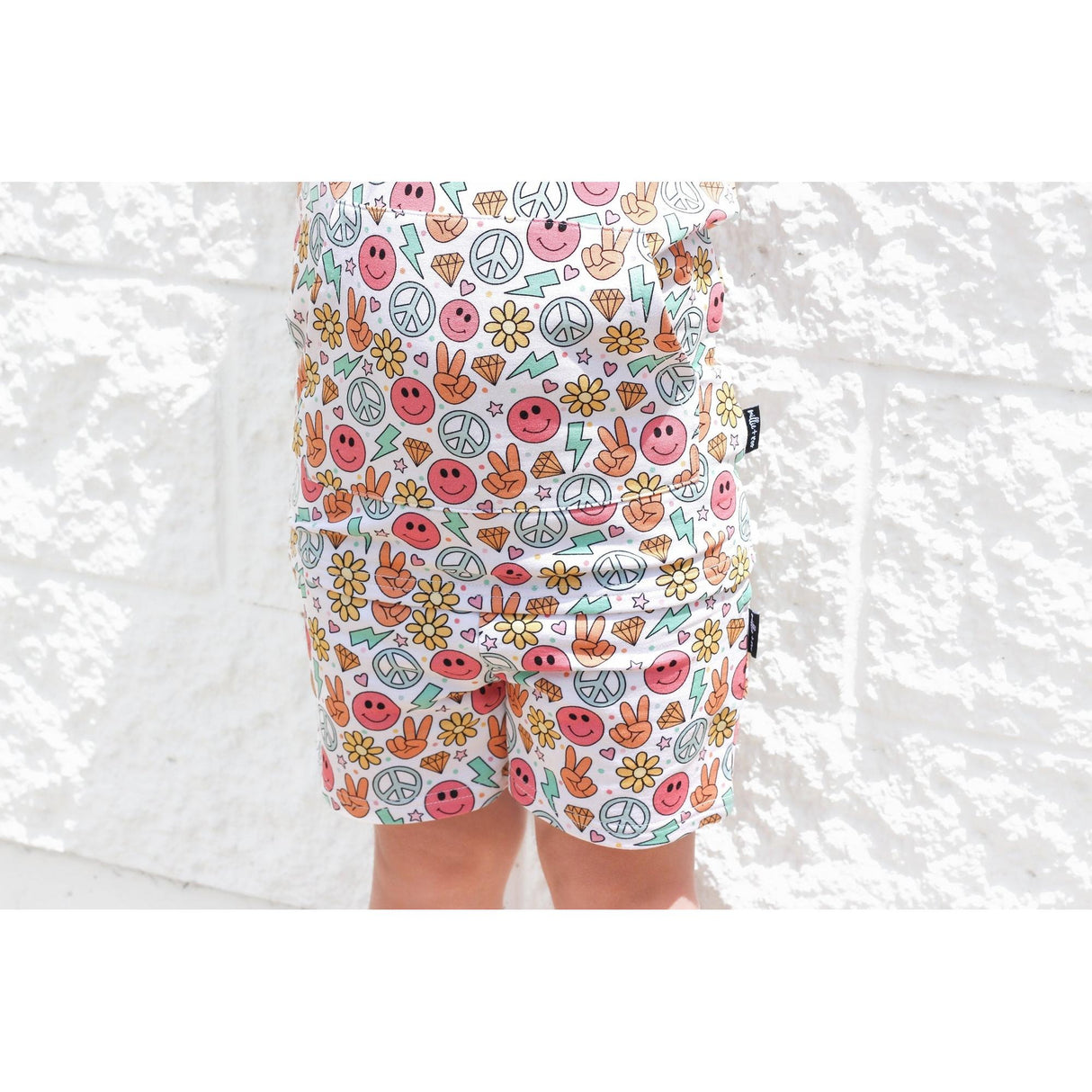 BAMBOO JOGGER SHORTS- Groovy Summer - HoneyBug 