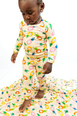 LONG SLEEVE 2 PIECE SETS- Kawaii Pineapple - HoneyBug 