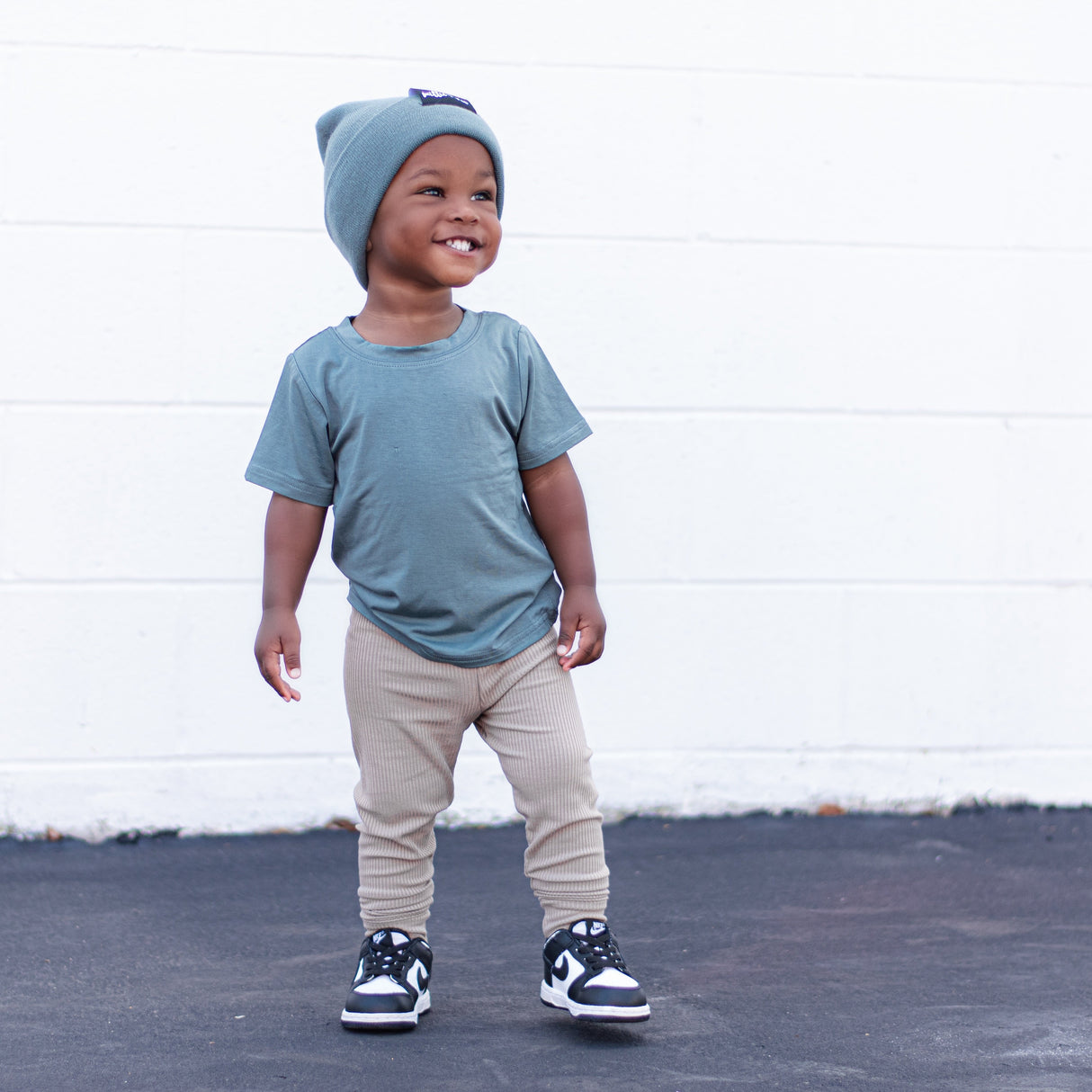 BAMBOO RIB LEGGINGS- Mushroom - HoneyBug 