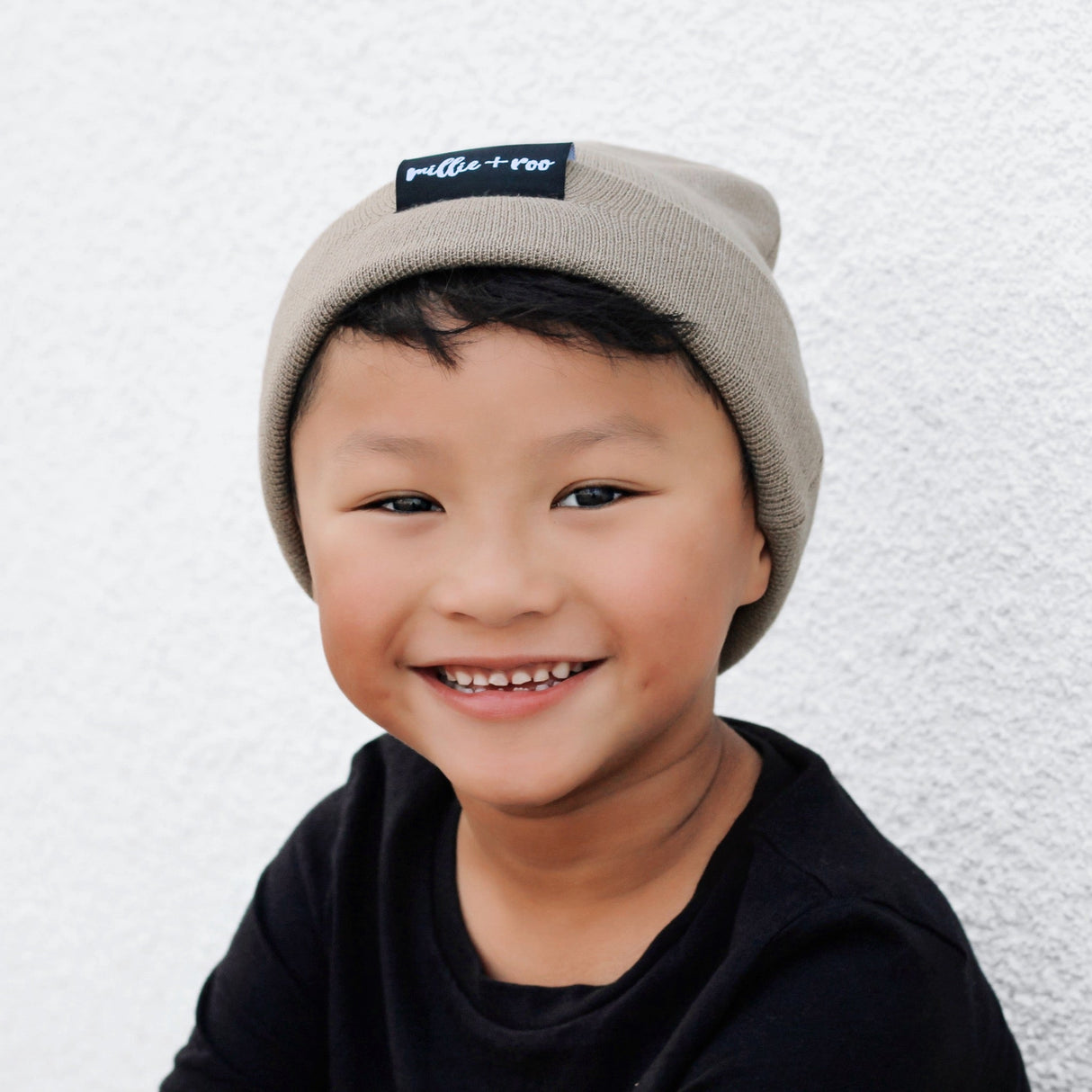 BAMBOO CUFF BEANIE- Mushroom - HoneyBug 