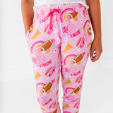 On Game Days We Wear Pink Joggers - Bigger Kids - HoneyBug 