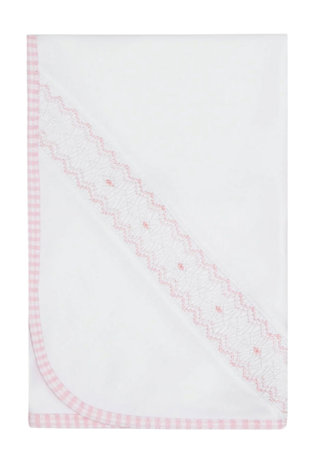 Pink Gingham Blanket - HoneyBug 