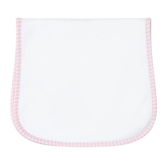 Pink Gingham Burp Cloth - HoneyBug 