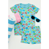 Shorts Pajama Set - Pool Floats