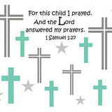 Prayer Bible Verse Baby Tag Crinkle Square - HoneyBug 