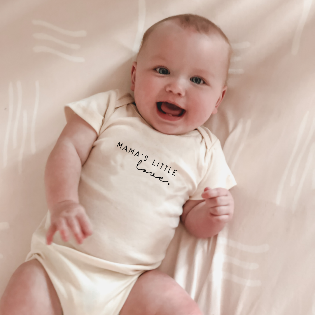 Short Sleeve Bodysuit | Mama's Little Love | Organic Cotton - HoneyBug 