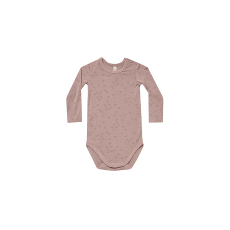 Bamboo Long Sleeve Bodysuit | Mauve Bloom - HoneyBug 