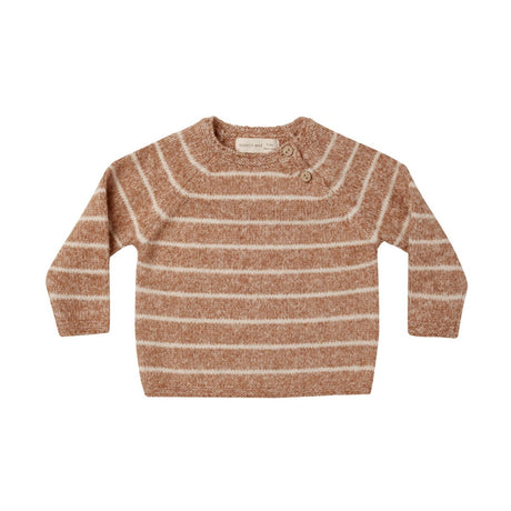 Ace Knit Sweater- Cinnamon Stripe - HoneyBug 