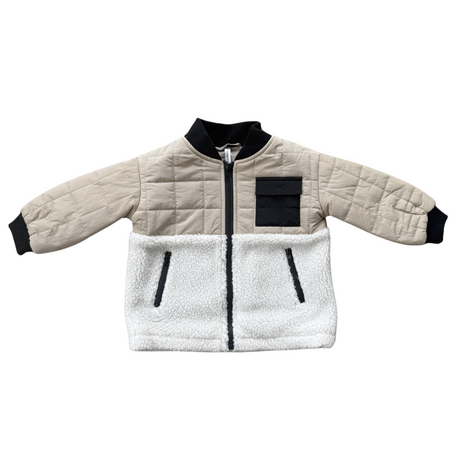 Quilted Sherpa Jacket - HoneyBug 
