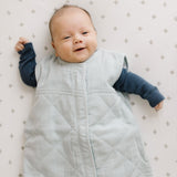 Cotton Muslin Quilted Sleep Bag - Sea Salt