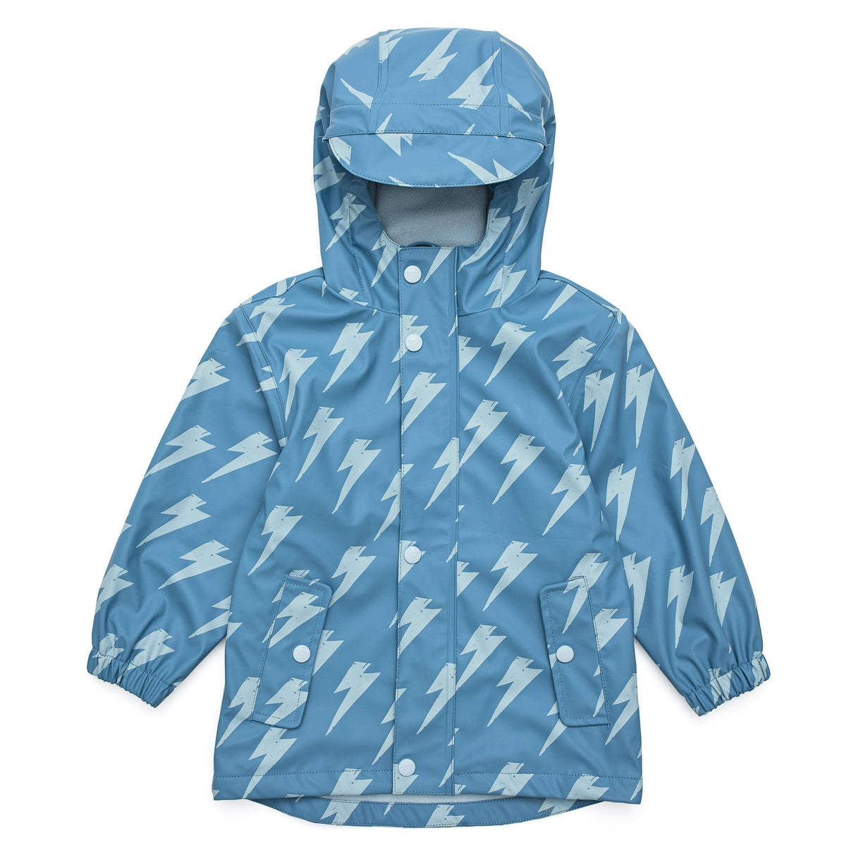 Lightning Bolt Recycled Waterproof Raincoat - HoneyBug 