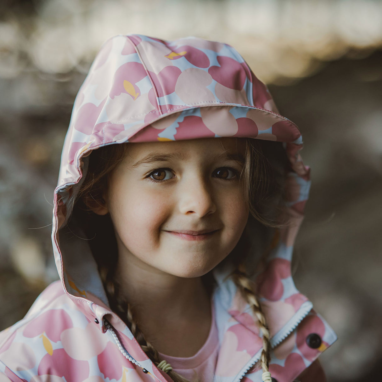 Apple Love Recycled Waterproof Raincoat - HoneyBug 