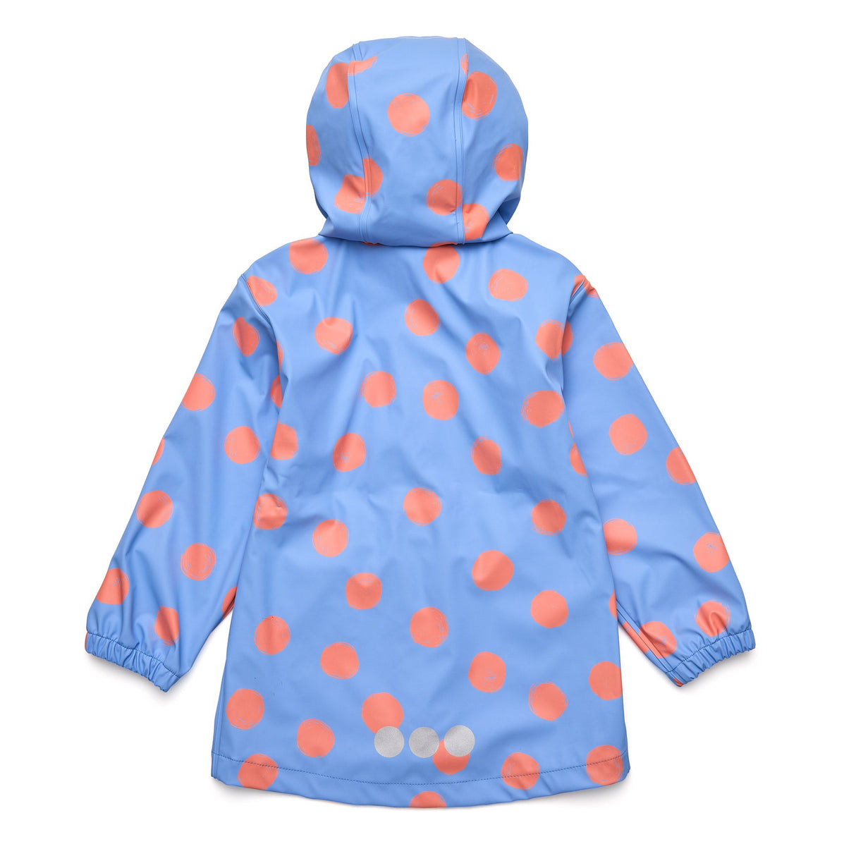 Cornflower Polka Dot Recycled Waterproof Raincoat - HoneyBug 