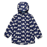 Navy Peak to Peak Recycled Waterproof Raincoat - HoneyBug 