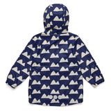 Navy Peak to Peak Recycled Waterproof Raincoat - HoneyBug 