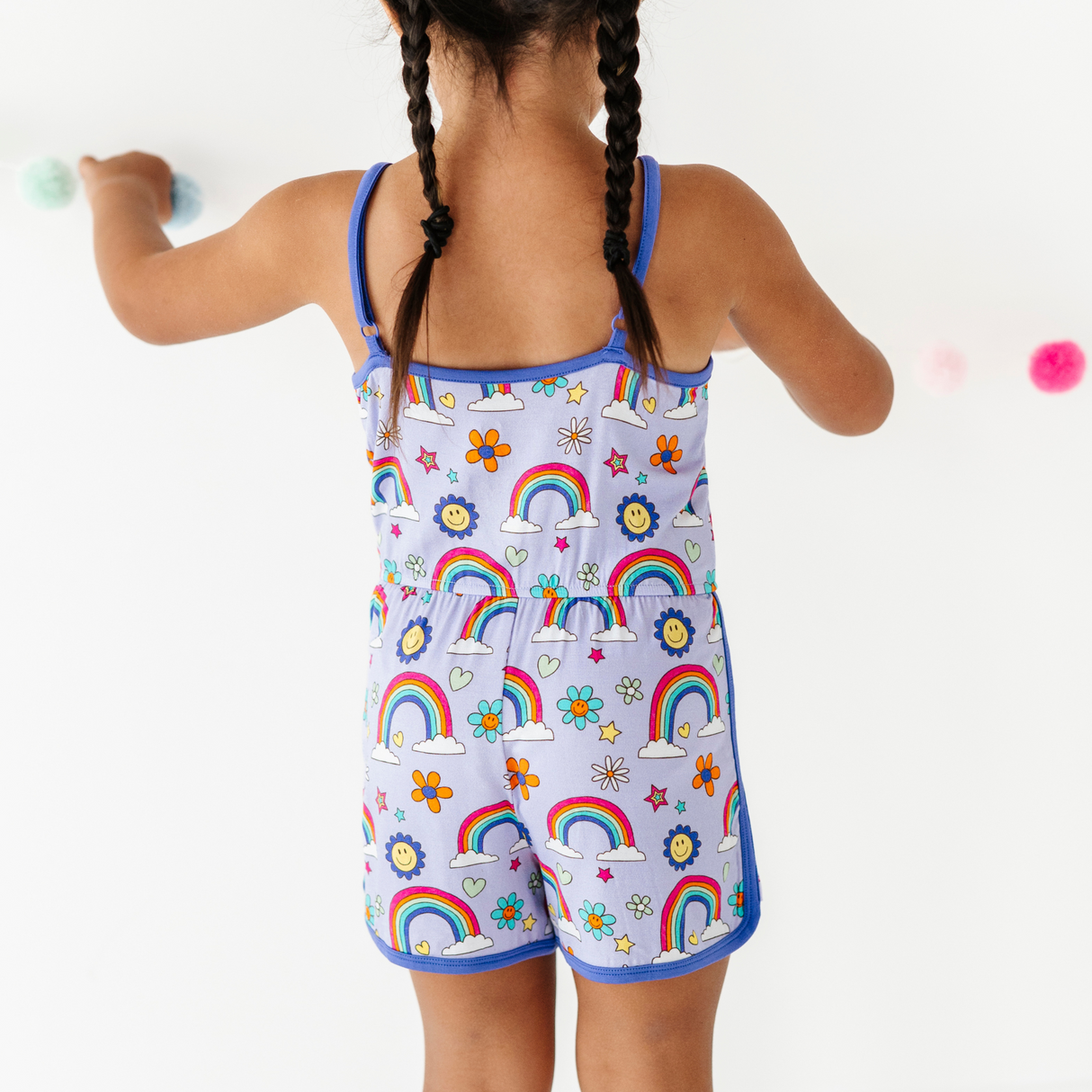 It's All Flowers and Rainbows Short Romper