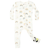 Rainbows Bamboo Convertible Footie - HoneyBug 
