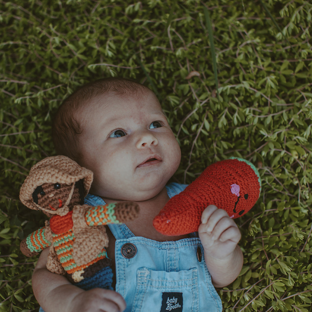 Cowboy Rattle with Hat