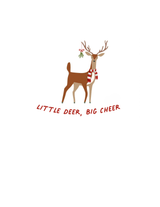 long sleeve graphic bodysuit | little deer big cheer - HoneyBug 