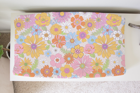 Changing Pad Cover - Retro Floral