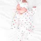 Ruffle 2 Way Zip Romper - Star Spangled