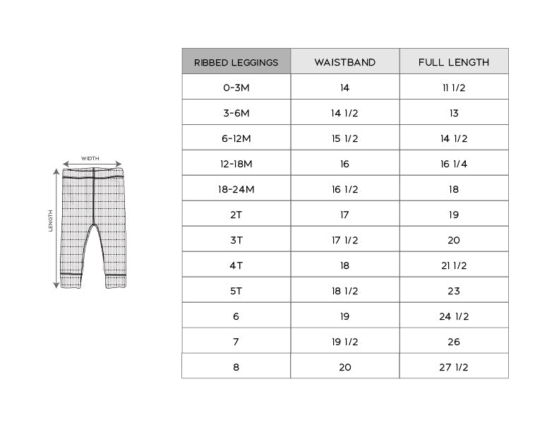 Ribbed Leggings - HoneyBug 