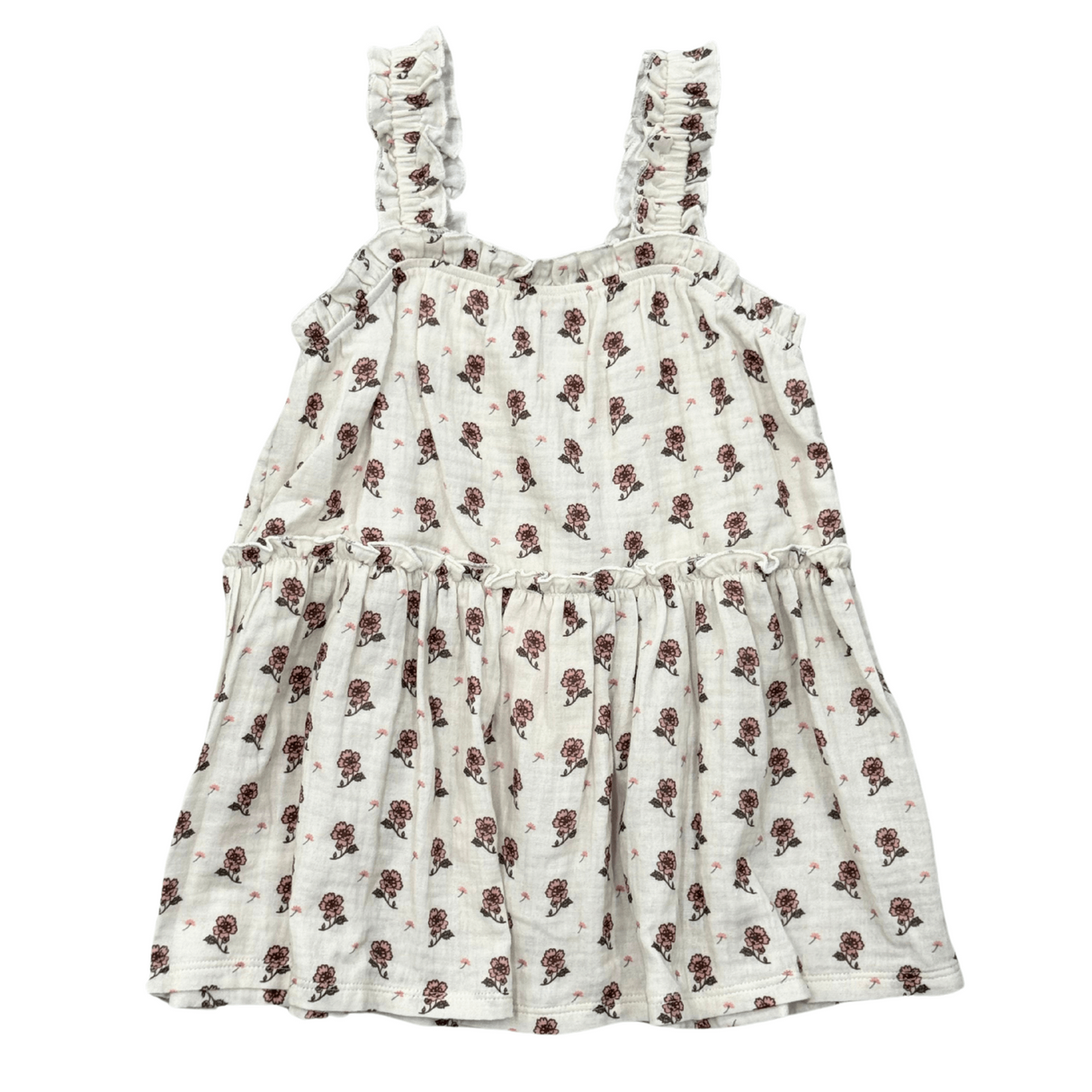 Ruffle Gauze Tank