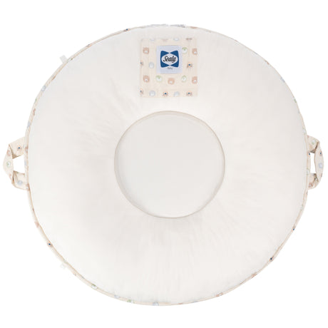 Sealy Children's Floor Cushion - Animal Faces and Beige - HoneyBug 