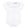 Nella Scallops Short Sleeve Onesie - HoneyBug 