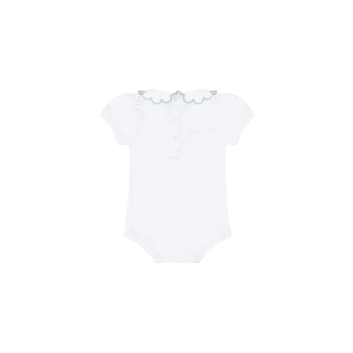 Nella Scallops Short Sleeve Onesie - HoneyBug 