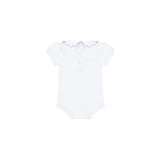 Nella Scallops Short Sleeve Onesie - HoneyBug 