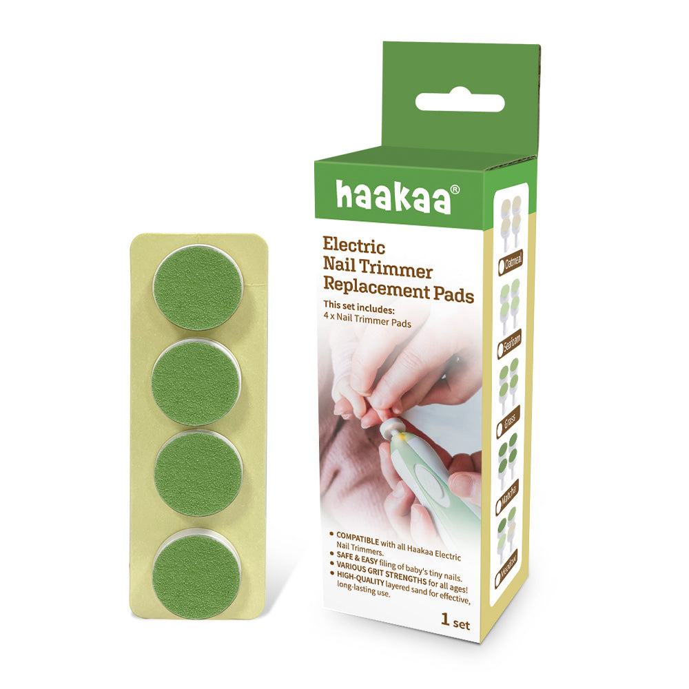 Haakaa Nail Trimmer Replacement Pads - Meadow, 4 PK - HoneyBug 