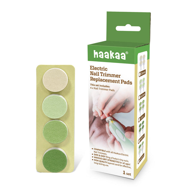 Haakaa Nail Trimmer Replacement Pads - Meadow, 4 PK - HoneyBug 