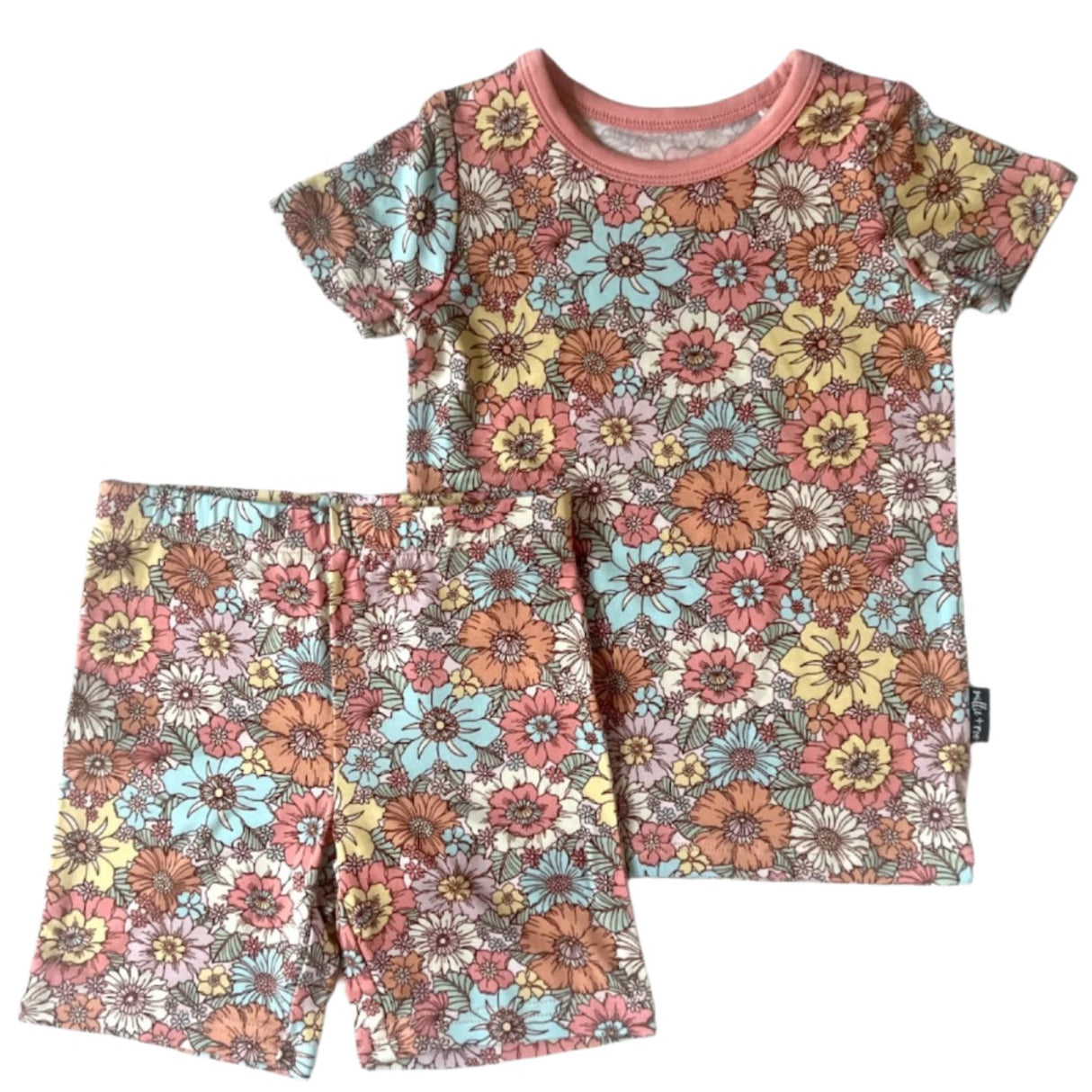 TWO PIECE SHORTIE SET- Spring Floral