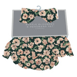 Canyon Sunset Flowers Ruffle Bloomers and Headband Set - HoneyBug 