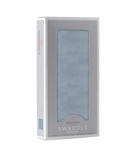 Blue Fog Cotton Swaddle - HoneyBug 
