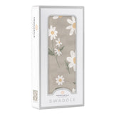 White Daisy Bamboo Swaddle