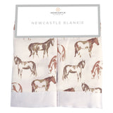Wild Horse Bamboo Muslin Security Baby Blankie
