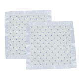 Periwinkle Diamond Polka Dot Bamboo Newcastle Blankie - HoneyBug 