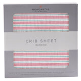 Candy Stripe Bamboo Muslin Crib Sheet - HoneyBug 
