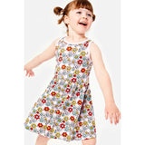 Stretchy Sleeveless Twirl Dress - Smiley Flowers