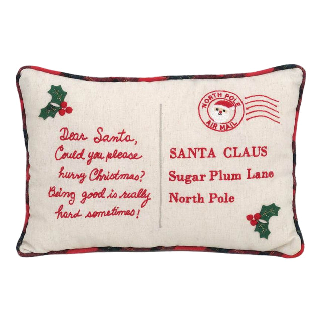 Dear Santa Accent Pillow - HoneyBug 