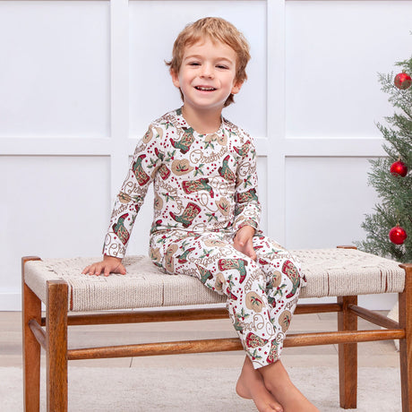 Western Christmas Pajamas for Kids – Bamboo Holiday PJs - HoneyBug 