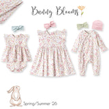 Bunny Blooms Baby Girl's Bamboo Skirted Bodysuit for Easter