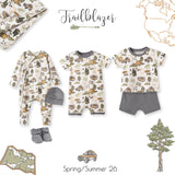 Trailblazer Bamboo T-Shirt & Cotton Shorts Set for Boys